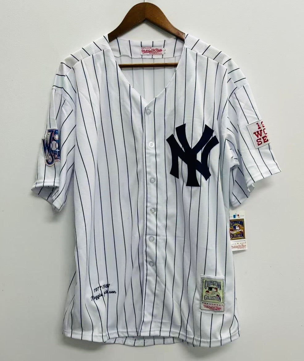 Reggie Jackson YOUTH KIDS New York Yankees Jersey Mitchell & Ness product image 2, provided for visual reference and product