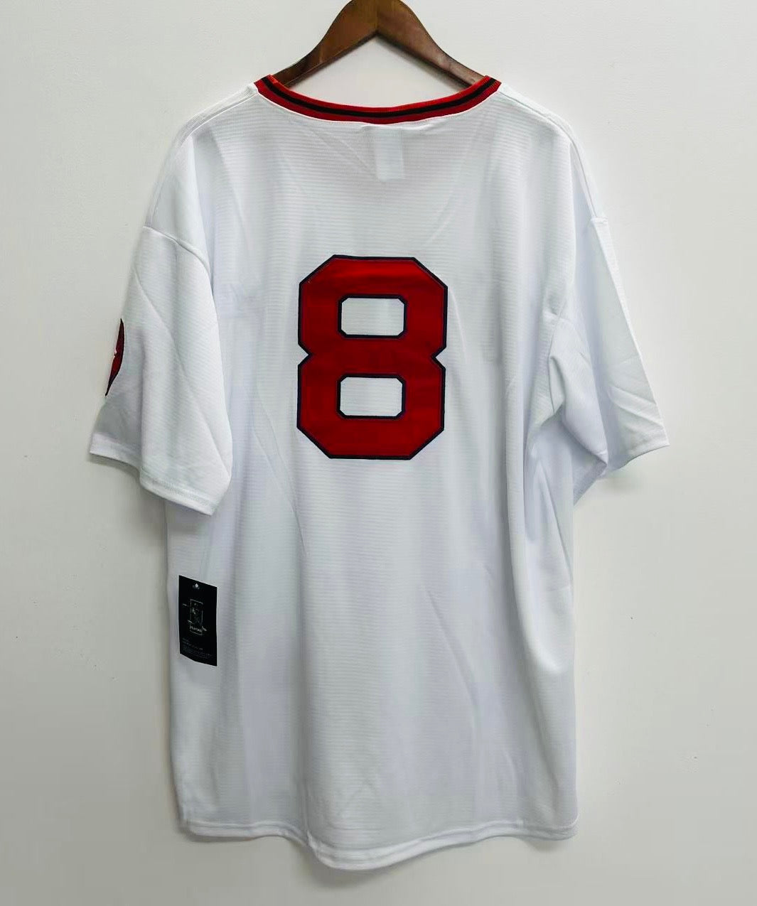 Carl Yastrzemski YOUTH KIDS Boston Red Sox Official MLB Majestic Jersey product image 1, provided for visual reference and