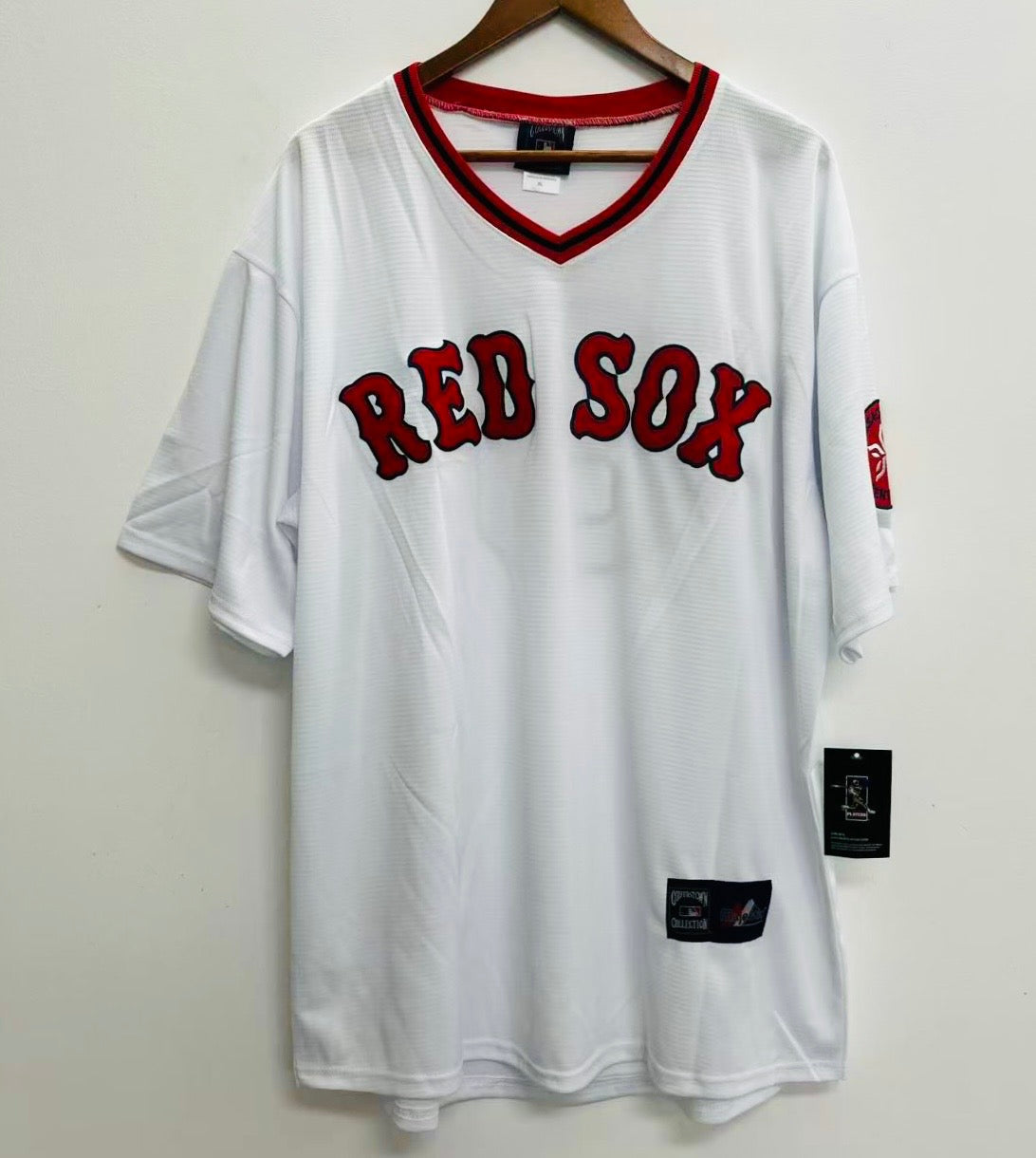 Carl Yastrzemski YOUTH KIDS Boston Red Sox Official MLB Majestic Jersey product image 2, provided for visual reference and