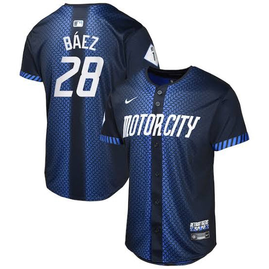 Javier Baez Detroit Tigers YOUTH KIDS Official MLB Nike City Connect Limited Jersey product image 1, provided for visual