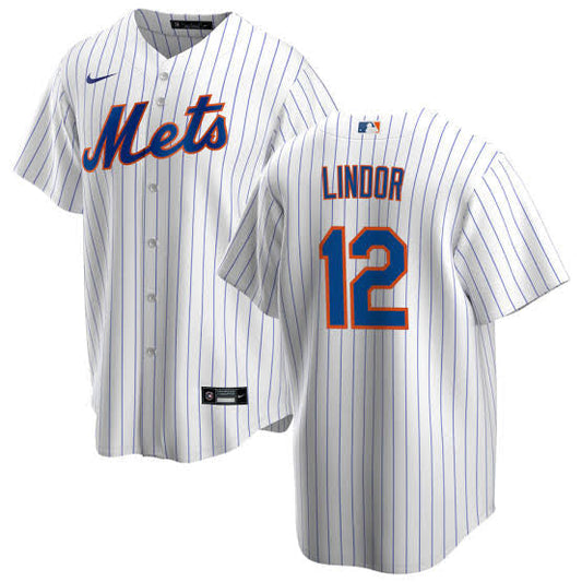 Francisco Lindor YOUTH KIDS New York Mets Official MLB Nike Jersey white product image 1, provided for visual reference and