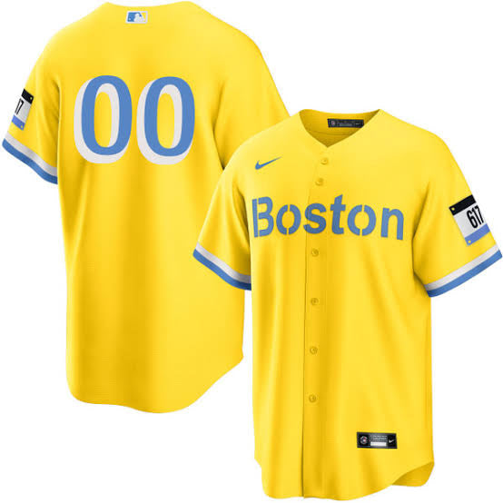 Any Number customized YOUTH Boston Red Sox Official MLB Nike City Connect Limited jersey product image 1, provided for