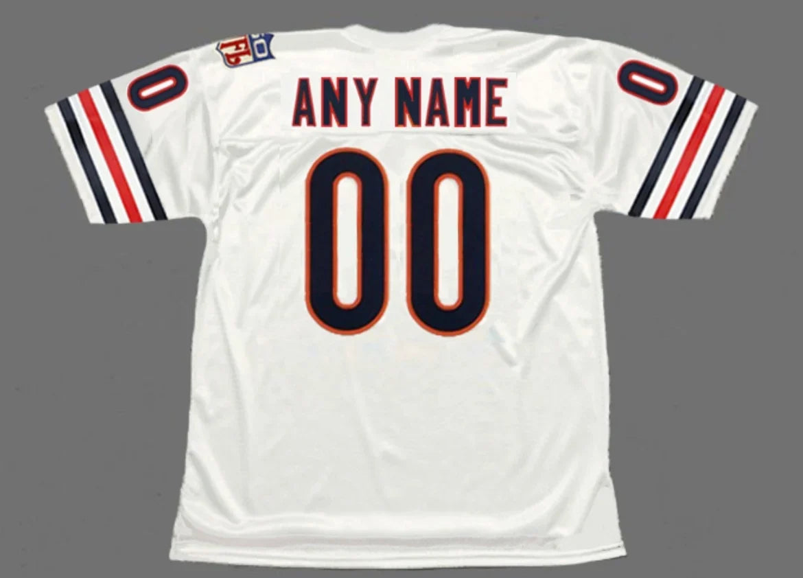 Any name & Number 1969 Chicago Bears NFL Mitchell & Ness Jersey white product image 1, provided for visual reference and