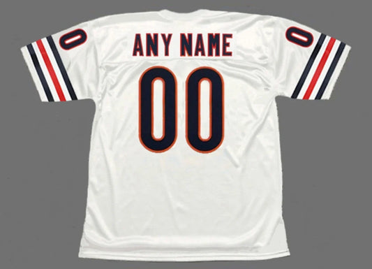Any name & Number 1970’s Chicago Bears NFL Mitchell & Ness Jersey white product image 1, provided for visual reference and