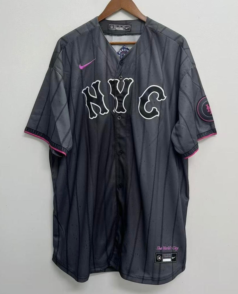 Brandon Nimmo YOUTH New York Mets Official MLB Nike City Connect Limited Jersey product image 2, provided for visual