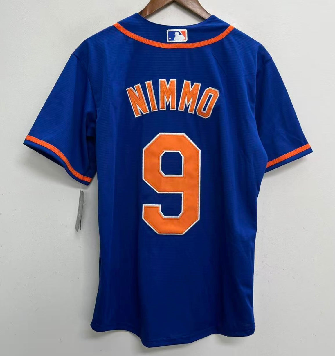 Brandon Nimmo YOUTH New York Mets Official MLB Nike Jersey blue product image 1, provided for visual reference and product