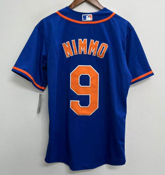 Brandon Nimmo YOUTH New York Mets Official MLB Nike Jersey blue product image 1, provided for visual reference and product