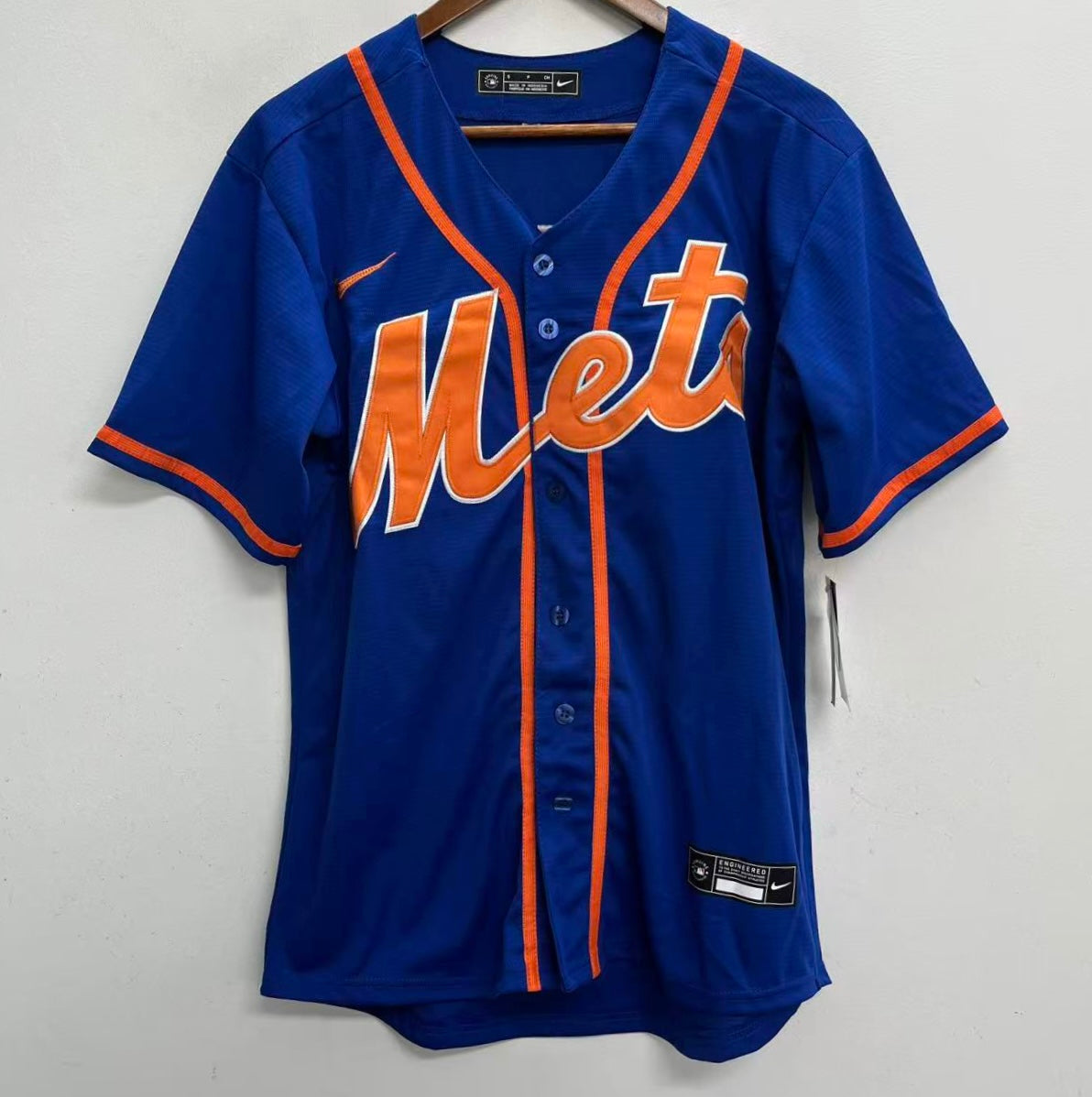 Brandon Nimmo YOUTH New York Mets Official MLB Nike Jersey blue product image 2, provided for visual reference and product