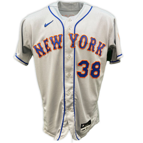 Tylor Megill YOUTH New York Mets Official MLB Nike Jersey gray product image 1, provided for visual reference and product