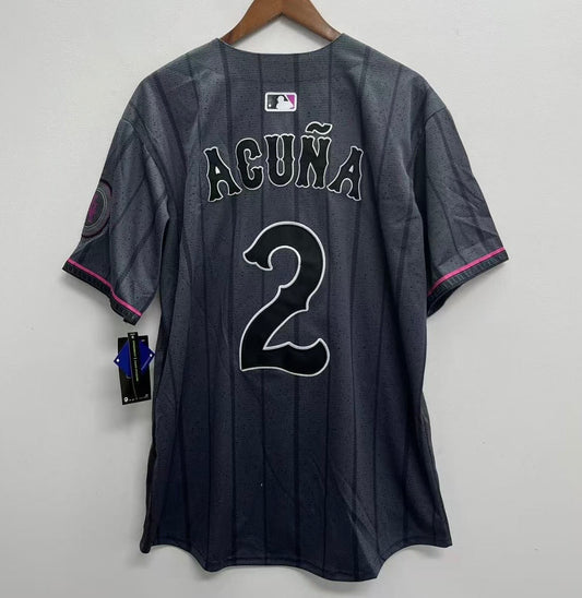 Luisangel Acuna YOUTH New York Mets Official MLB Nike City Connect Limited Jersey product image 1, provided for visual