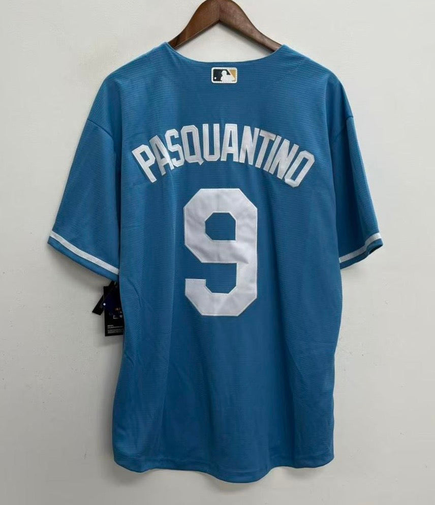 Vinnie Pasquantino YOUTH KIDS Kansas City Royals Official MLB Nike Jersey light blue product image 1, provided for visual
