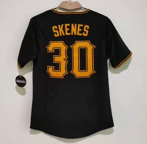 Paul Skenes YOUTH Pittsburgh Pirates Classic Authentics Jersey product image 1, provided for visual reference and product