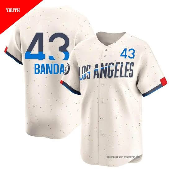Anthony Banda Los Angeles Dodgers YOUTH Official MLB City Connect Limited Nike Jersey product image 1, provided for visual