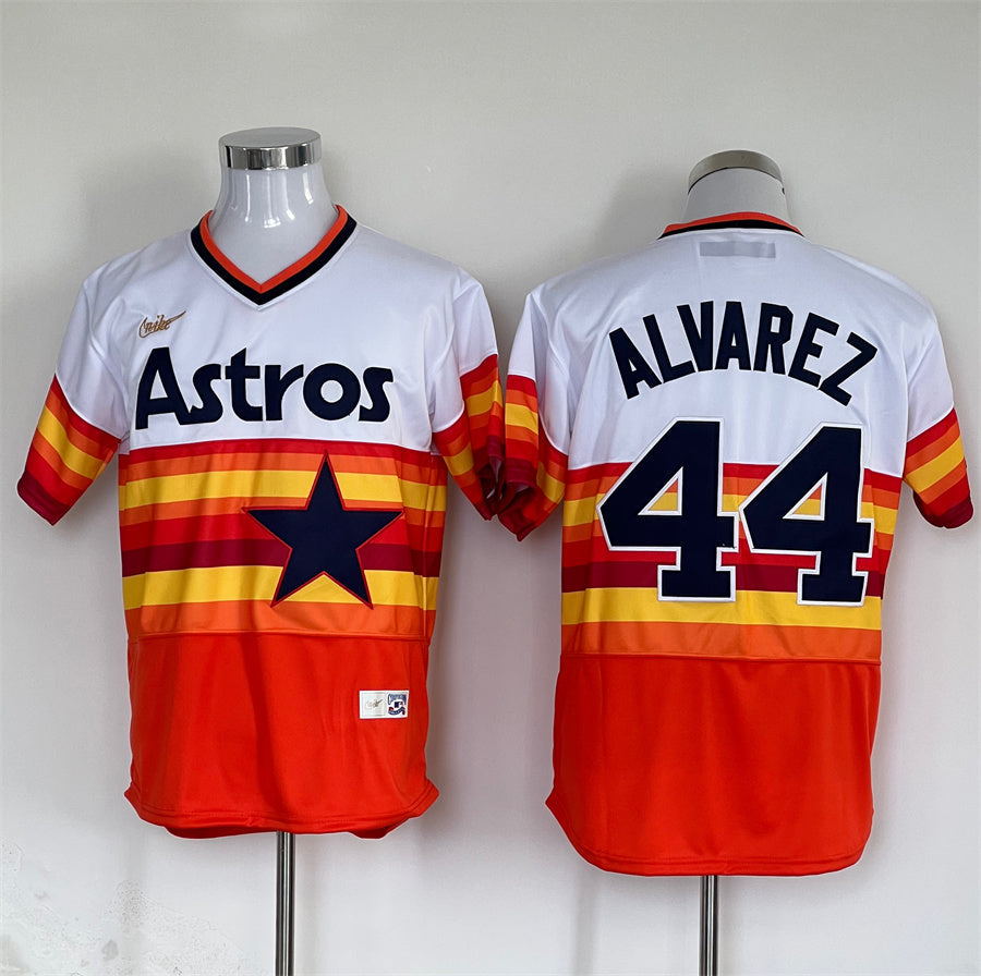 Yordan Alvarez YOUTH Houston Astros Jersey product image 1, provided for visual reference and product detail review