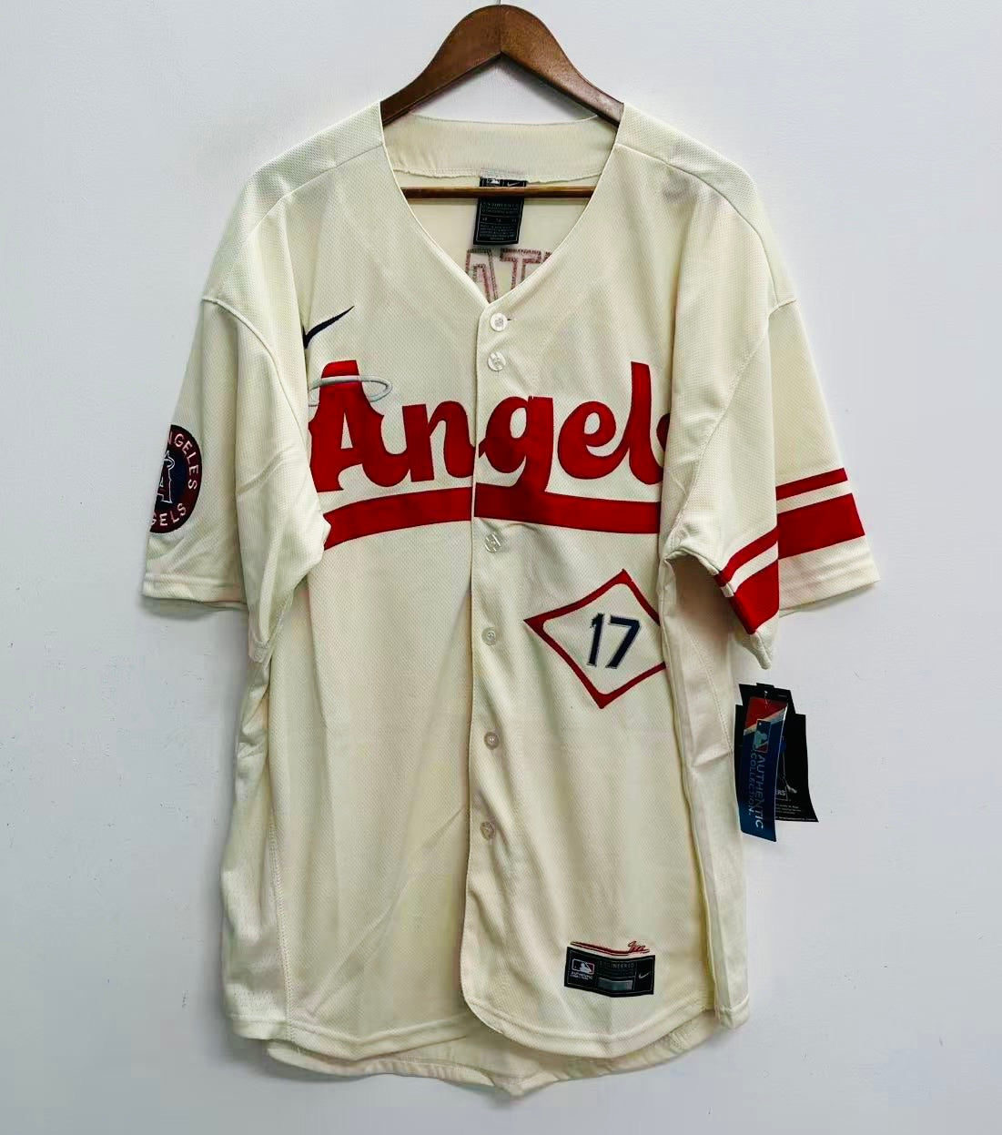 Shohei Ohtani Anaheim Angels Official MLB YOUTH Jersey product image 2, provided for visual reference and product detail