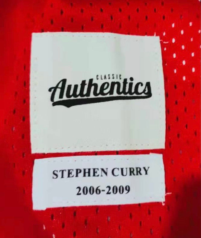Stephen Curry Davidson YOUTH Jersey Classic Authentics product image 3, provided for visual reference and product detail