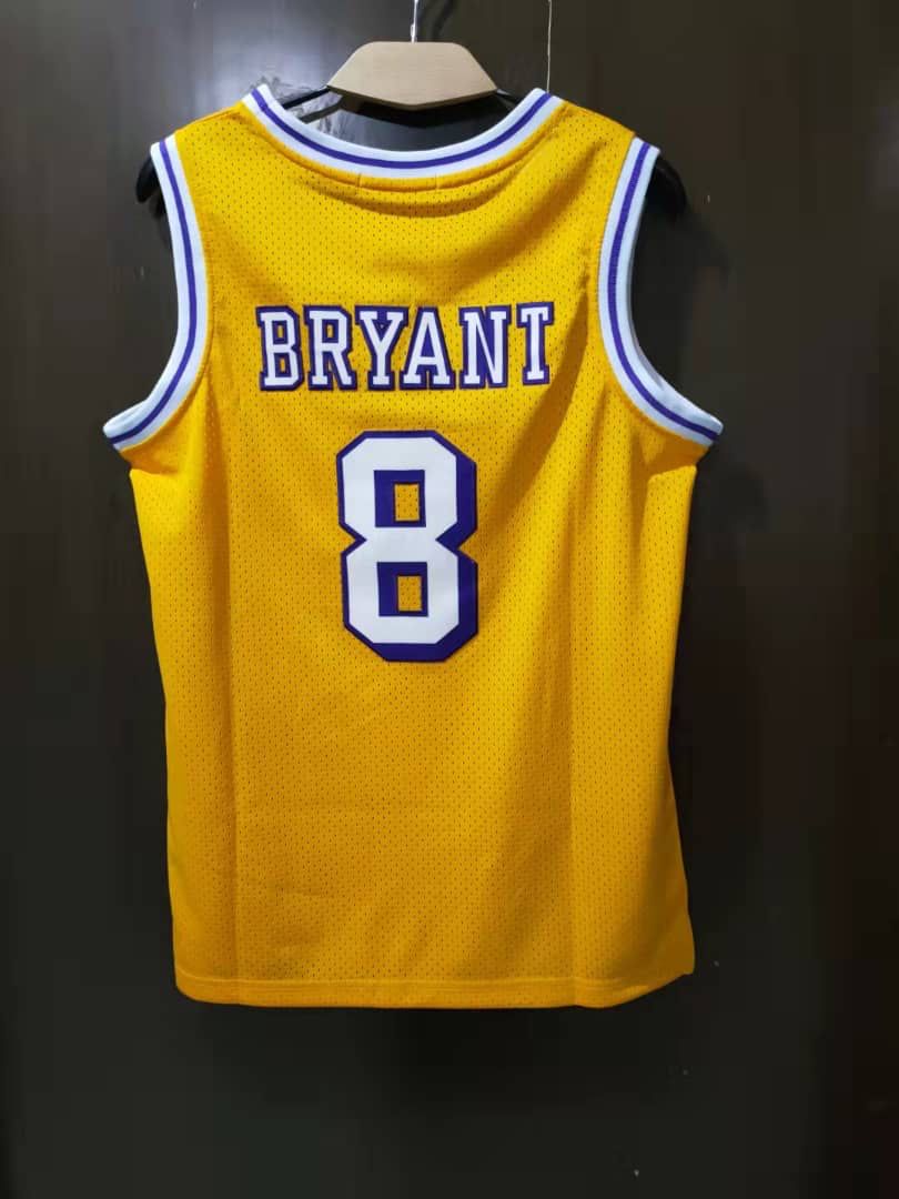 Kobe Bryant YOUTH Los Angeles Lakers Jersey Yellow product image 2, provided for visual reference and product detail review