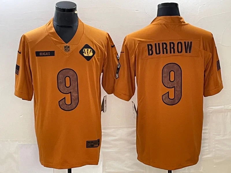 Joe Burrow Cincinnati Bengals military salute to service Jersey product image 1, provided for visual reference and product