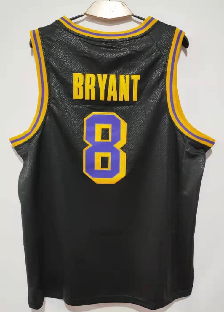 Kobe Bryant Snakeskin material YOUTH Los Angeles Lakers jersey black product image 1, provided for visual reference and