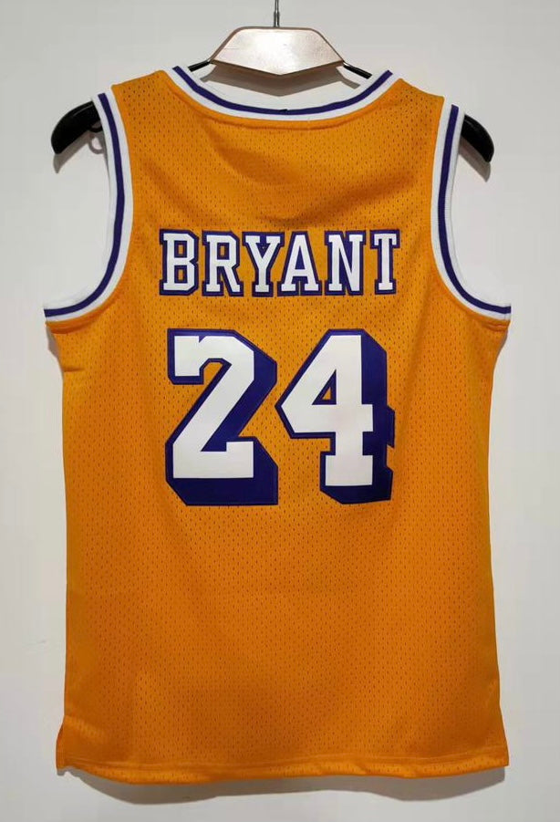 Kobe Bryant YOUTH Los Angeles Lakers Jersey Yellow #24 product image 1, provided for visual reference and product detail