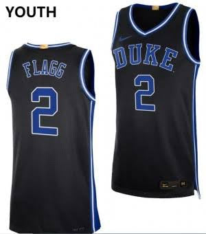 Cooper Flagg YOUTH KIDS Duke Blue Devils Official NCAA Nike Jersey black product image 1, provided for visual reference and