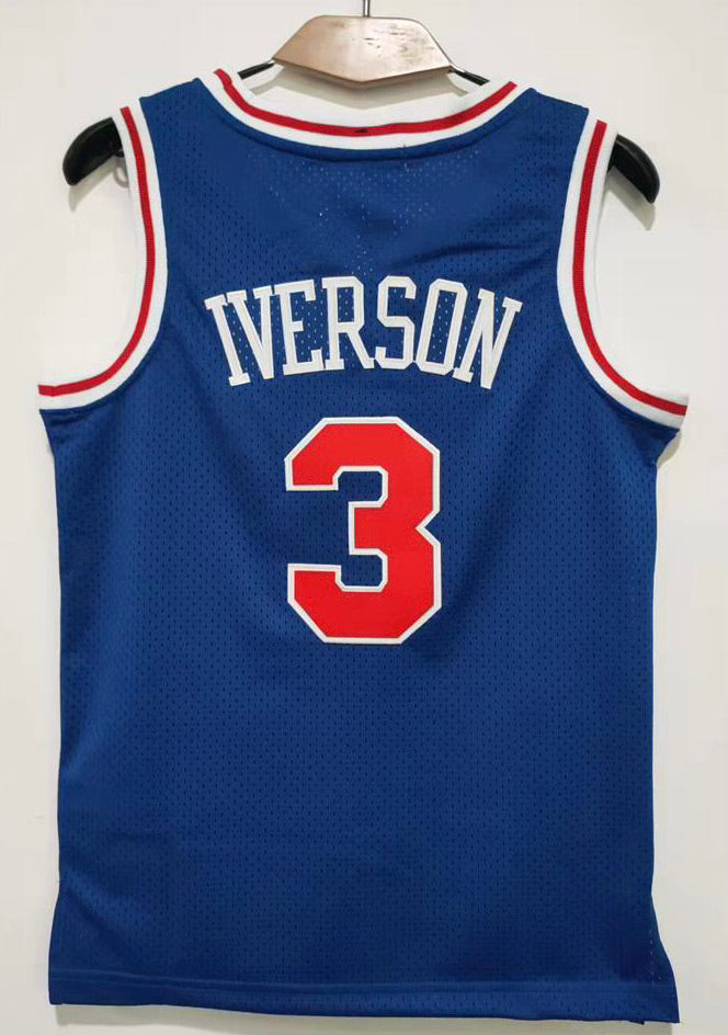 Allen Iverson YOUTH Philadelphia 76ers Jersey product image 1, provided for visual reference and product detail review