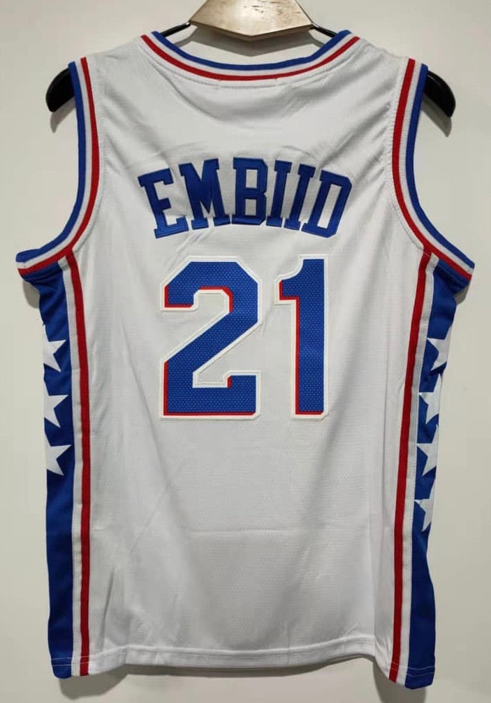 Joel Embiid YOUTH Philadelphia 76ers Jersey Classic Authentics product image 1, provided for visual reference and product