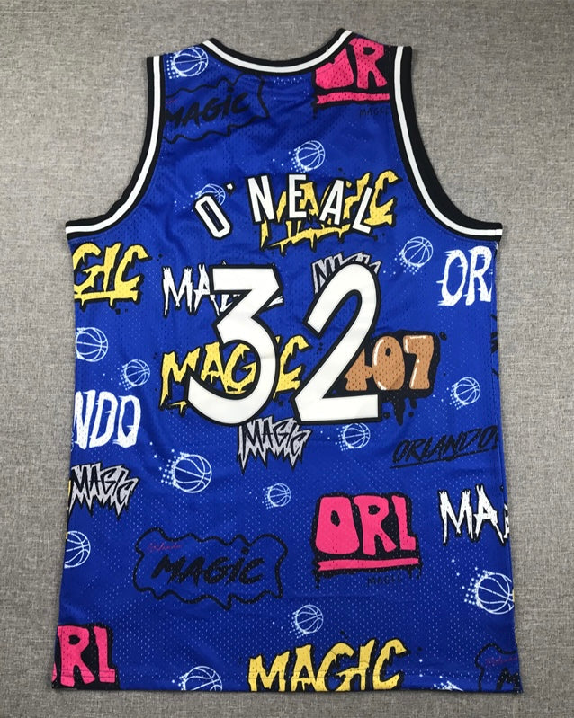 Shaquille O’Neal YOUTH KIDS Orlando Magic Official NBA Graffiti Jersey product image 1, provided for visual reference and