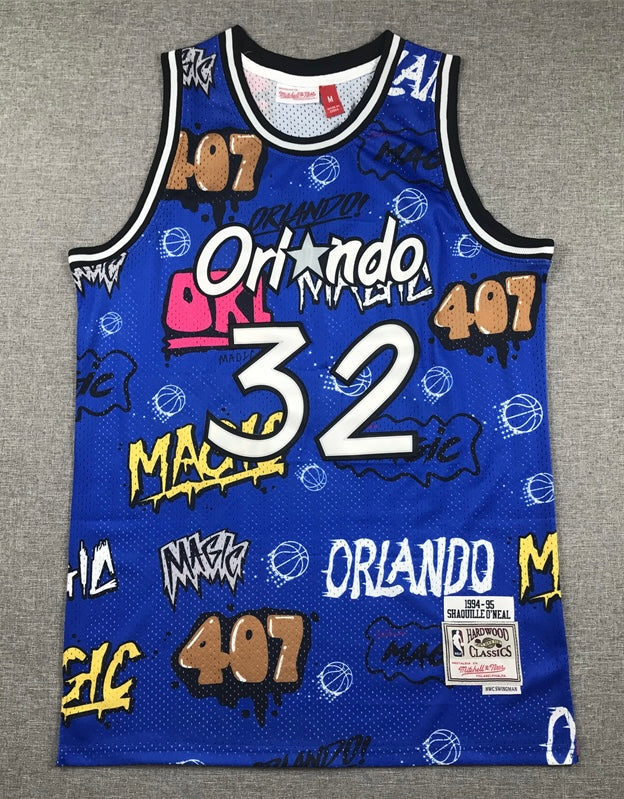 Shaquille O’Neal YOUTH KIDS Orlando Magic Official NBA Graffiti Jersey product image 2, provided for visual reference and