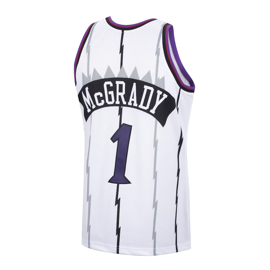 Tracy McGrady YOUTH KIDS Toronto Raptors Jersey Mitchell & Ness white product image 2, provided for visual reference and