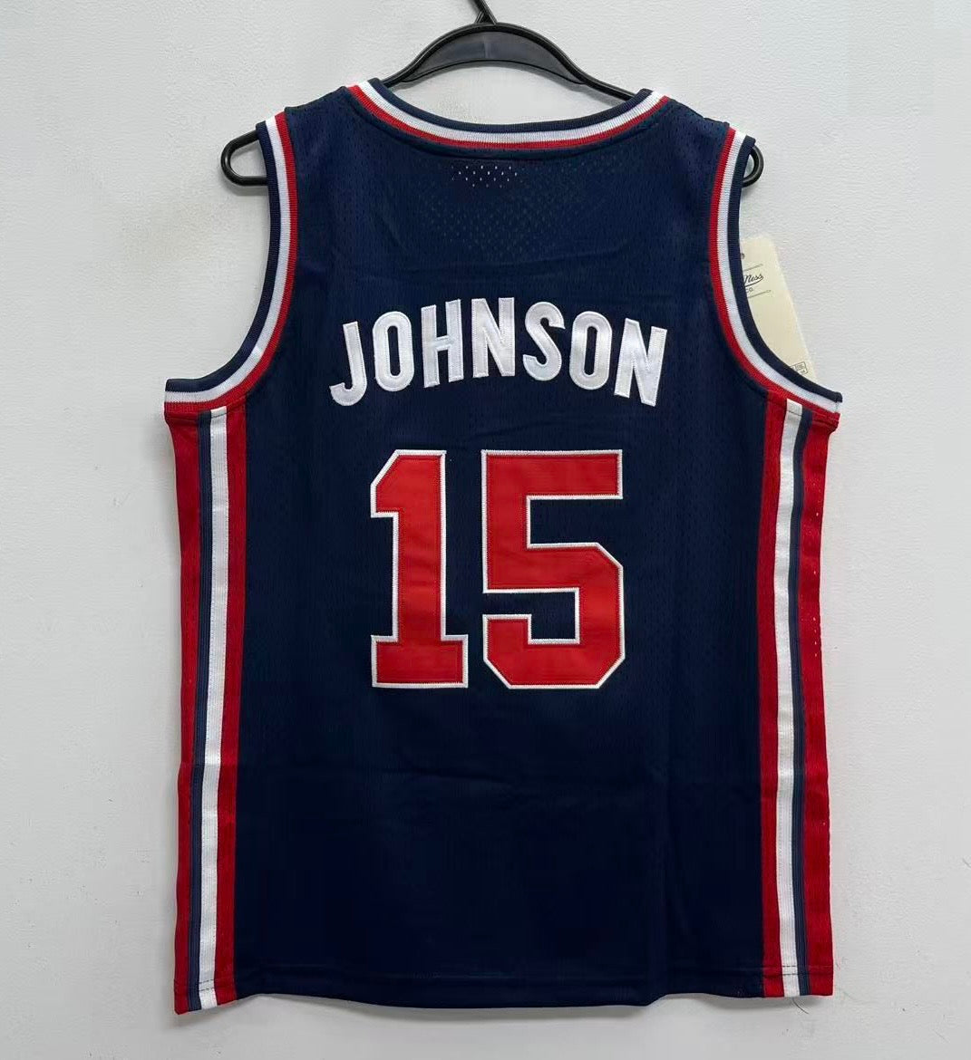 Earvin Magic Johnson YOUTH KIDS USA Basketball Olympic Mitchell & Ness Jersey product image 1, provided for visual reference