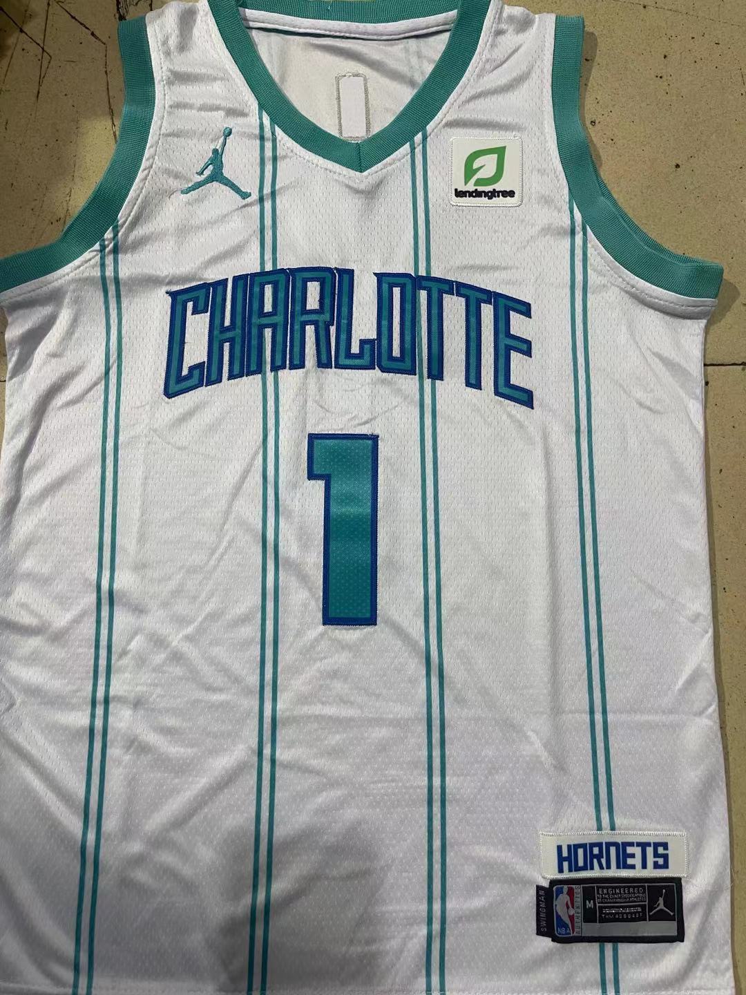 LaMelo Ball YOUTH Charlotte Hornets Jersey White product image 2, provided for visual reference and product detail review