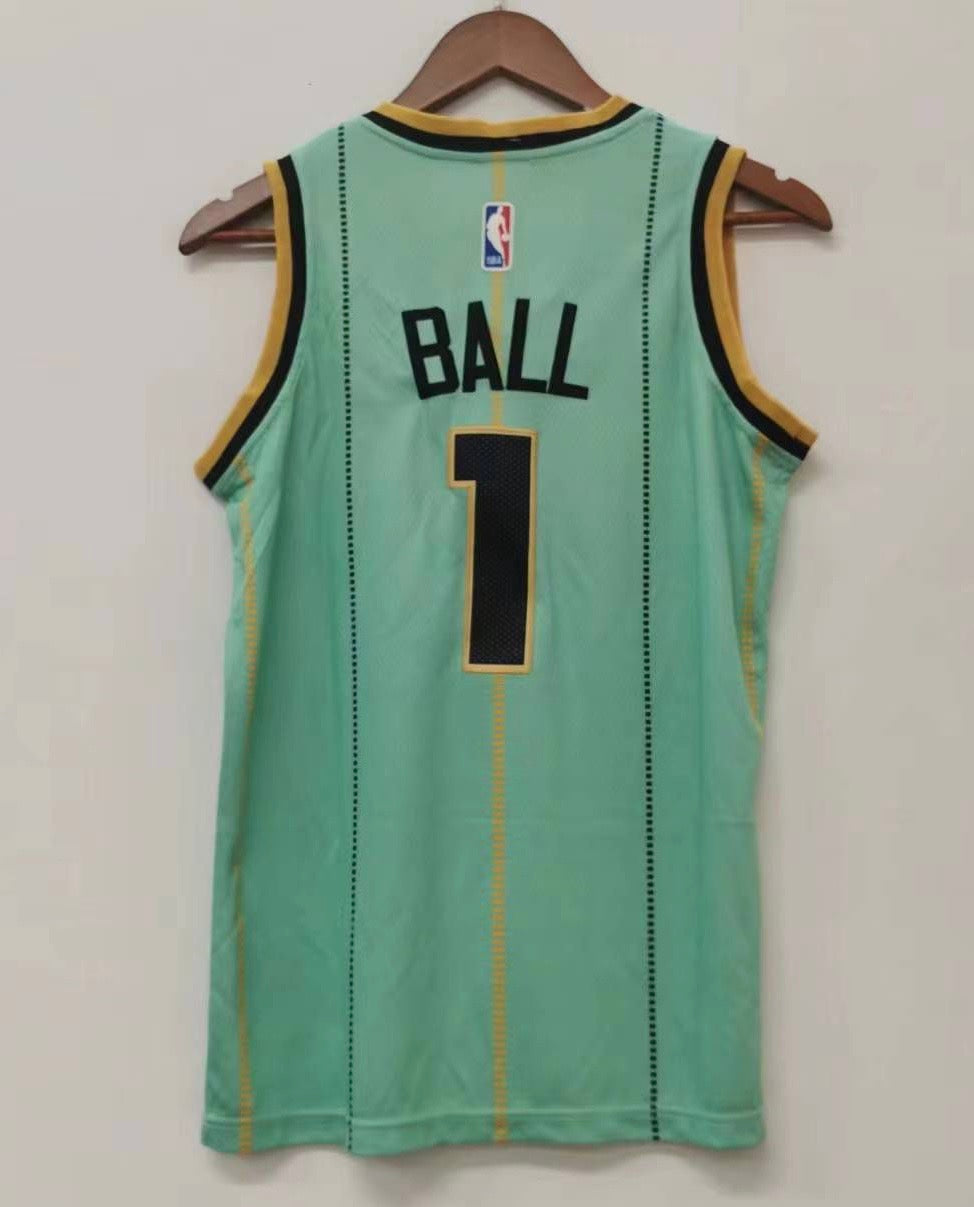 LaMelo Ball YOUTH Charlotte Hornets Jersey Buzz City product image 1, provided for visual reference and product detail review