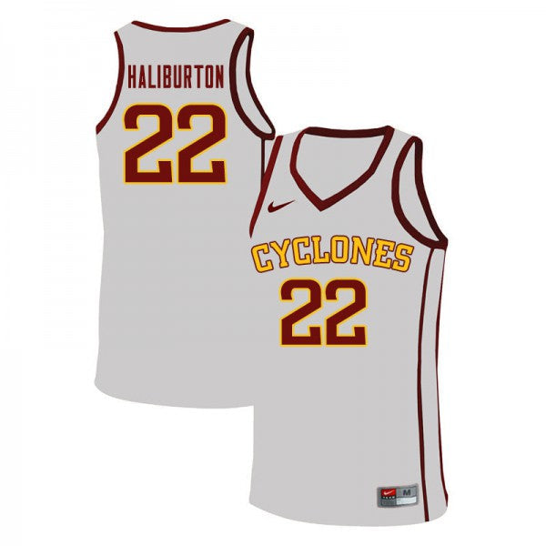 Tyrese Haliburton Iowa State Cyclones YOUTH Official NCAA Jersey white product image 1, provided for visual reference and