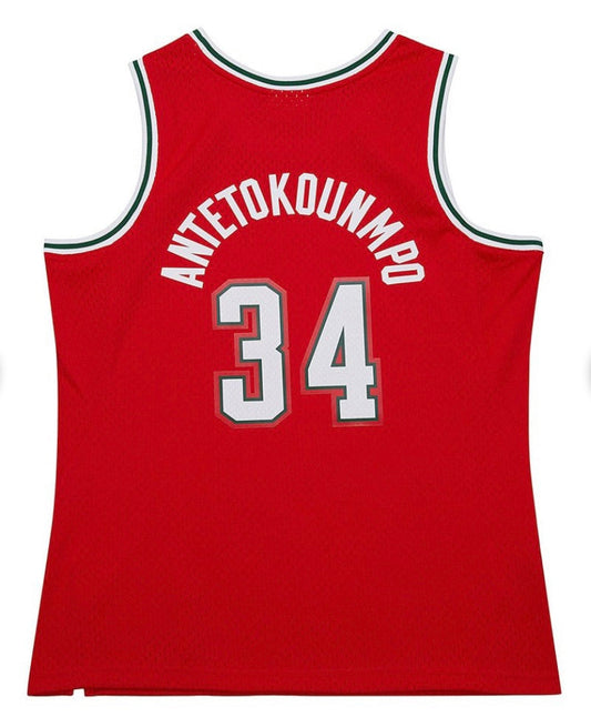 Giannis Antetokounmpo Milwaukee Bucks YOUTH KIDS Mitchell & Ness Jersey product image 1, provided for visual reference and