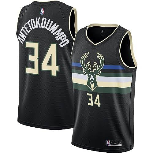 Giannis Antetokounmpo Milwaukee Bucks YOUTH KIDS Jersey black product image 1, provided for visual reference and product