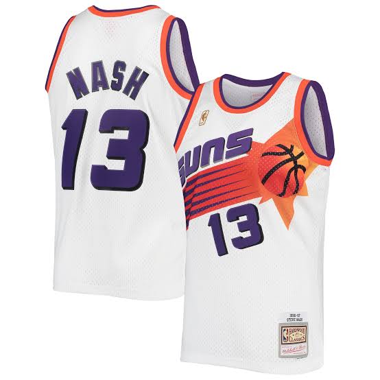 Steve Nash YOUTH KIDS Phoenix Suns Official NBA Mitchell & Ness Jersey product image 1, provided for visual reference and