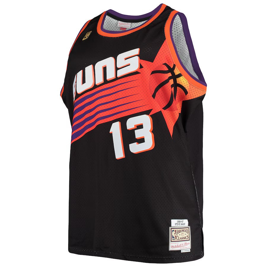 Steve Nash YOUTH KIDS Phoenix Suns Official NBA Mitchell & Ness Jersey black product image 2, provided for visual reference