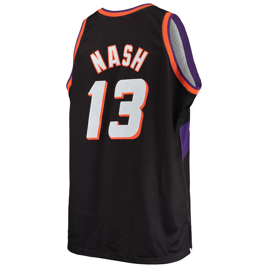 Steve Nash YOUTH KIDS Phoenix Suns Official NBA Mitchell & Ness Jersey black product image 3, provided for visual reference