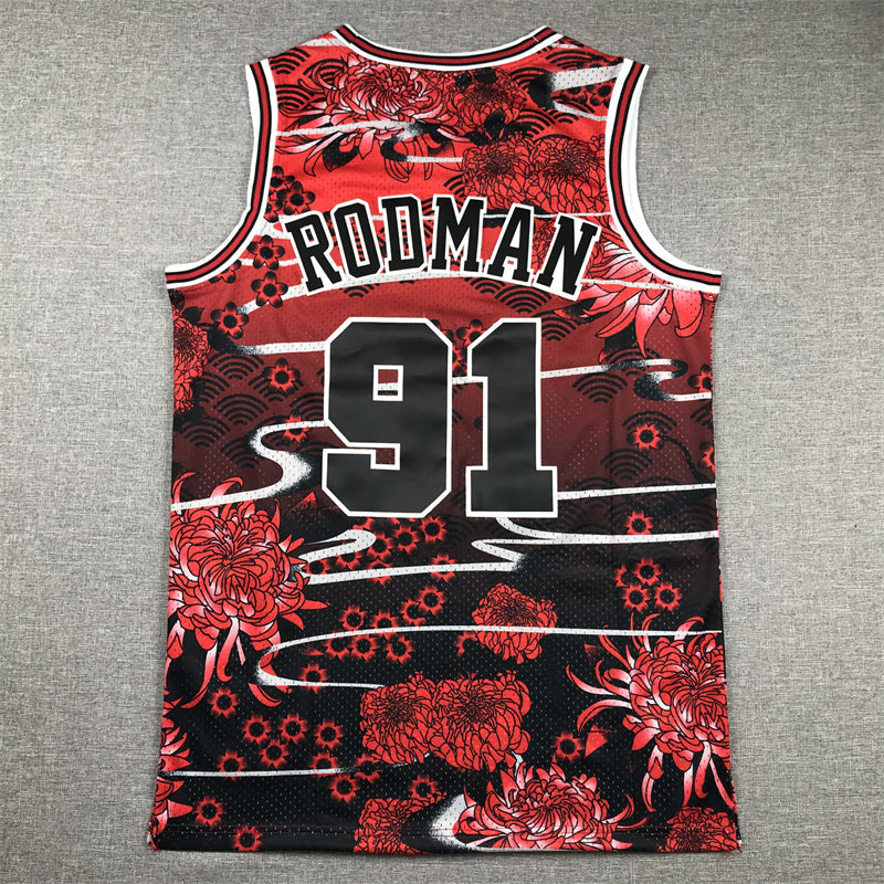 Dennis Rodman YOUTH KIDS Chicago Bulls Official NBA Graffiti Jersey product image 1, provided for visual reference and