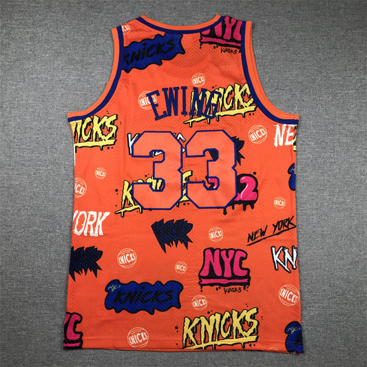 Patrick Ewing YOUTH KIDS New York Knicks Official NBA Graffiti Jersey product image 1, provided for visual reference and