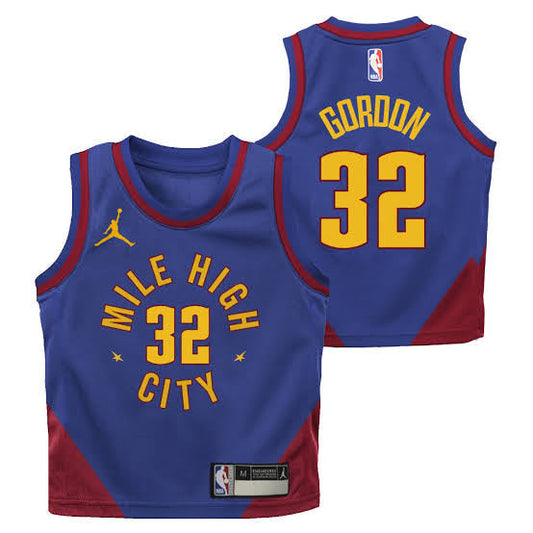 Aaron Gordon YOUTH KIDS Denver Nuggets Official NBA Jordan brand Jersey product image 1, provided for visual reference and