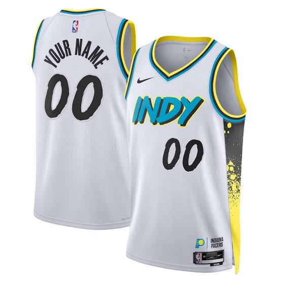 Indiana Pacers Any Name & Number YOUTH KIDS Official NBA Nike Jersey White product image 1, provided for visual reference