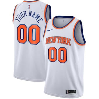 Choose Any Name & Number New York Knicks YOUTH Kids Official NBA Jersey white product image 1, provided for visual reference