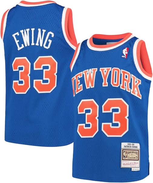 Patrick Ewing YOUTH New York Knicks Official NBA Jersey product image 1, provided for visual reference and product detail