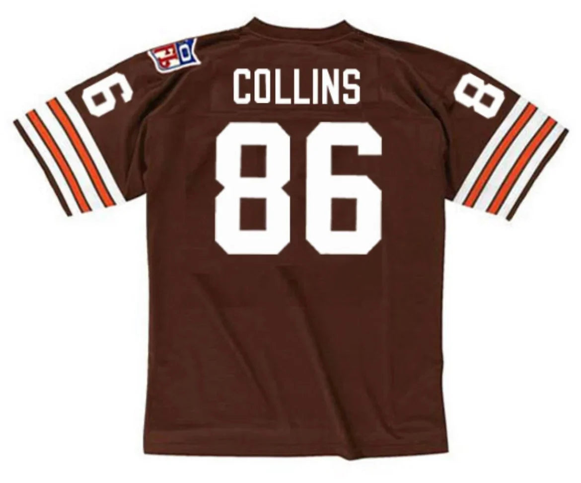 Gary Collins 1969 Cleveland Browns Official NFL Mitchell & Ness Jersey product image 1, provided for visual reference and