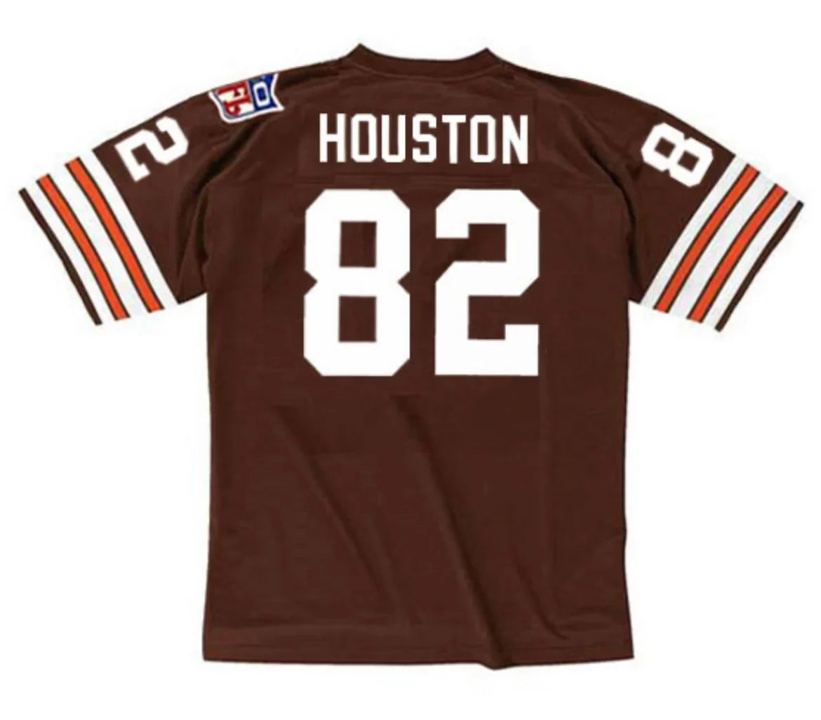 Jim Houston 1969 Cleveland Browns Official NFL Mitchell & Ness Jersey product image 1, provided for visual reference and