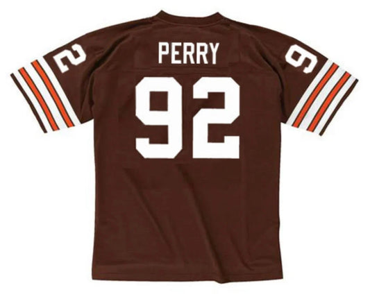 Michael Dean Perry Cleveland Browns Official NFL Mitchell & Ness Jersey product image 1, provided for visual reference and