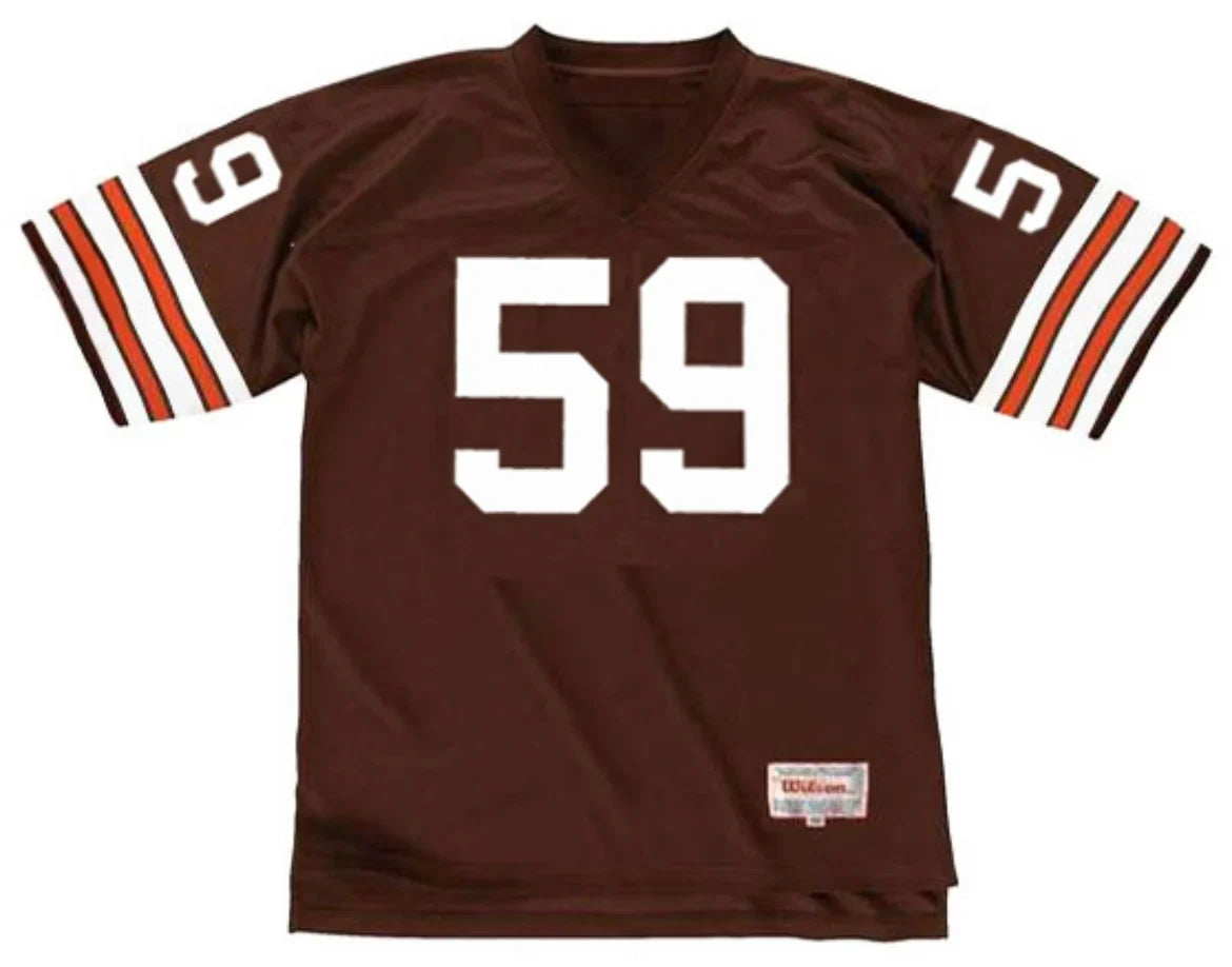Mike Johnson Cleveland Browns Official NFL Mitchell & Ness Jersey product image 2, provided for visual reference and product