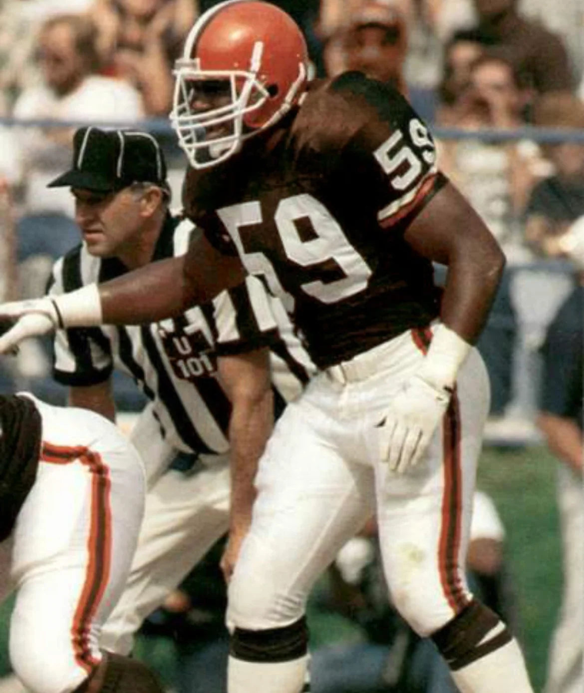 Mike Johnson Cleveland Browns Official NFL Mitchell & Ness Jersey product image 3, provided for visual reference and product